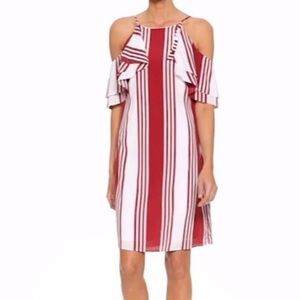 Banana Republic cold shoulder striped dress, 2